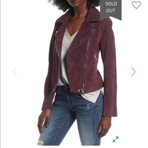 NWT Blank NYC 100% Suede Moto Jacket